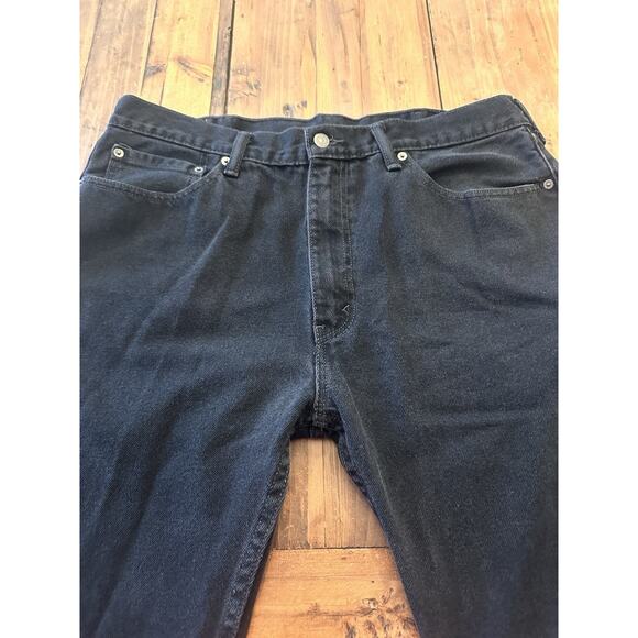 Levi’s 505 Men’s Black Jeans Size 38x32 Pants Straight Leg Classic Fit - Picture 4 of 16